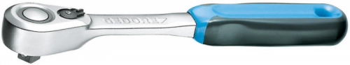 Grzechotka dwukierunkowa z przełącznikiem 1/2&quot;, 200mm, 60-zębów, GEDORE