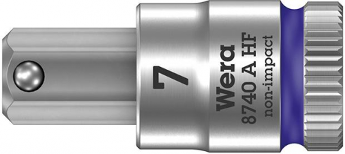 Nasadka wktetakowa 1/4&quot; d.srub z gniaz.6-kat.z funkcja przytrzym,7x28mm Wera