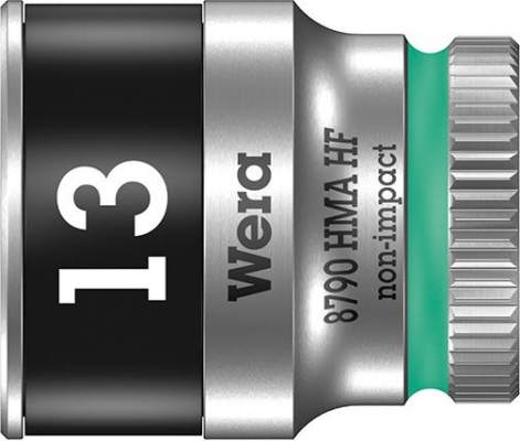 Konc.wymien.klucza nasad.6-kat.z funkcja przytrz. dluga 1/4&quot; 13x mm Wera
