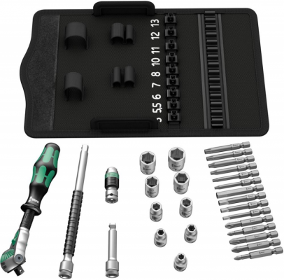 Zest.wymien.nasadek 1/4&quot; ZYKLOP speed,28-cz. Wera