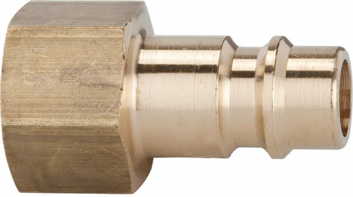 Nypel wtykowy mosiadz do zlacza ? nom. 7,2mm, gwint wewnetrzny G 1/2&quot; RIEGLER