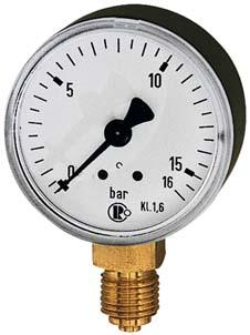 Manometr 40 mm, 0-10 barow G1/8&quot; RIEGLER