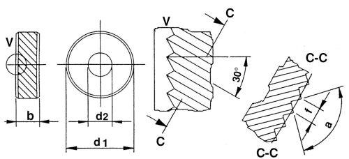 Rolka do radełkowania PM BR15 21,5x5x8mm, podziałka 1,5mm QUICK