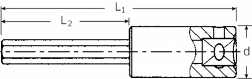 Nasadka INHEX 1/4&quot; rozmiar 1/4&quot;, długa STAHLWILLE