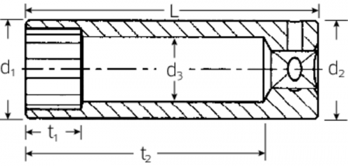 Nasadka 1/4&quot; rozmiar 5/16&quot;, głęboka AS 40605/40606 STAHLWILLE