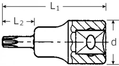 Nasadka 3/8&quot; wkrętakowa T9 TORX STAHLWILLE
