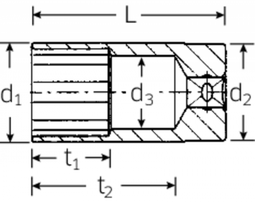 Nasadka 3/8&quot; rozmiar 3/8&quot;, 12-kątna, długa STAHLWILLE