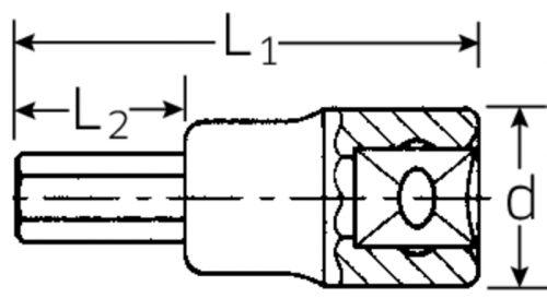 Nasadka INHEX 1/2&quot; 8mm STAHLWILLE