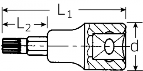 Nasadka 1/2&quot; XZN M14 STAHLWILLE