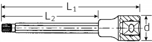 Nasadka 1/2&quot; XZN M12, extra długa STAHLWILLE