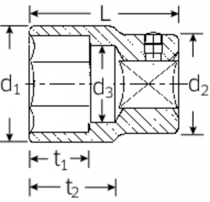 Nasadka 3/4&quot; 27mm, 6-kątna, krótka STAHLWILLE