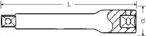 Przedłużka  1/4&quot; L=356mm, rozmiar 14 STAHLWILLE