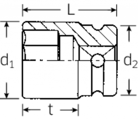 Nasadka 1/2&quot; IMPACT 11mm, 6-kątna, krótka STAHLWILLE