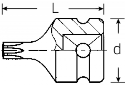 Nasadka 1/2&quot; IMPACT rozmiar T40 TORX zewn. STAHLWILLE