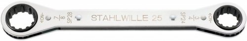 Klucz oczkowy grzechotkowy SPLINE DRIVE rozmiar 12x14mm (3/8&quot;x7/16&quot;) STAHLWILLE