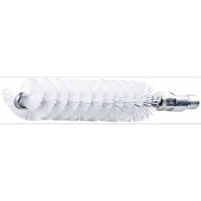 Szczotka do rur z gwintem M6Ø12mm, drut nylon.gładki 0,15mm Lessmann