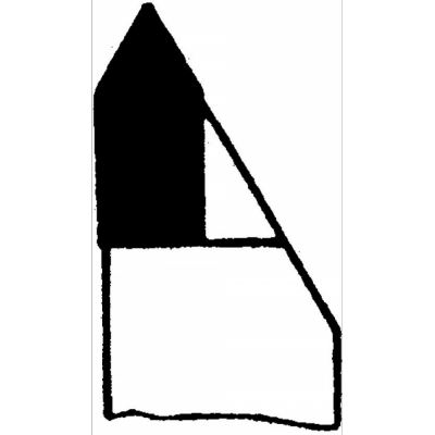Nóż tokarski węglikowy podob.do DIN282,prawy 16x16x125mm P25/30 WILKE