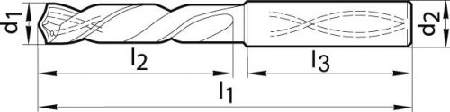 Wiertło kręte pełnowęglikowe SuperLine 3xD z wewnętrznym chłodzeniem 4,30mm GÜHRING