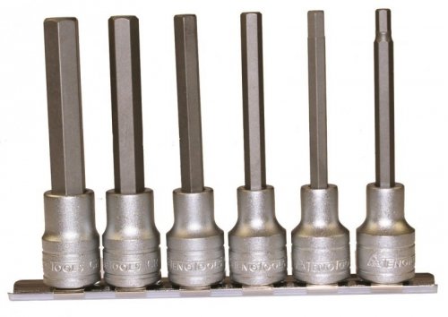 Zestaw nasadek trzpieniowych 6-kątnych długich z chwytem kwadratowym 1/2&quot; Teng Tools M1211