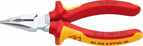 Szczypce uniwersalne, VDE, 145mm, spiczaste, 08 26 145, KNIPEX