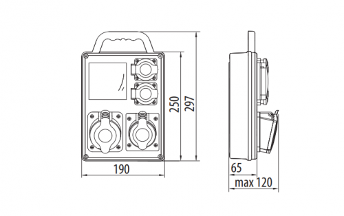 Rozdzielnica R-BOX SLIM B.SLIM-8S-3 Pawbol