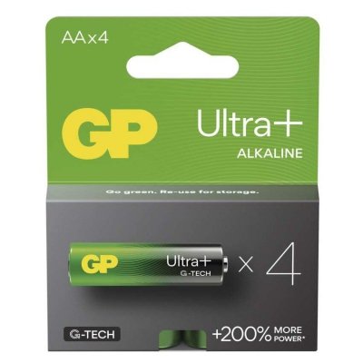 GP Bateria alkaliczna ULTRA PLUS AA (LR6) 4PP