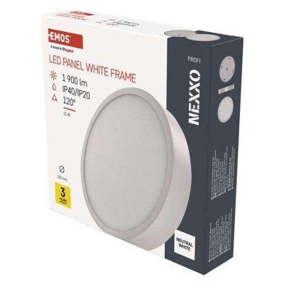 Oprawa powierzchniowa LED NEXXO, okrągła, biała, 21W, neutralna biel