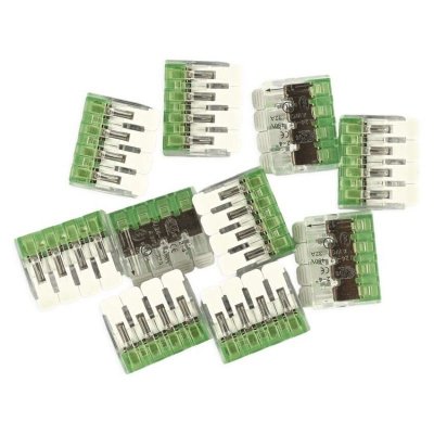 Złączka z dźwigniami 4 mm2, 10 szt