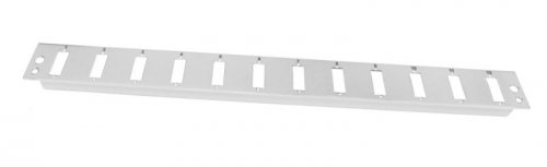 PŁYTA CZOŁOWA 1U 12XSC DUPLEX  RAL 7035 "veni"