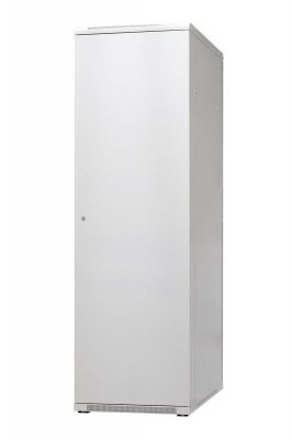 Szafa ramowa stojąca EmiterNet Top, 42U, drzwi przód blacha/szkło, 600x1000x1980mm (szer./gł./wys.) (w zestawie: panel 4 wentyla