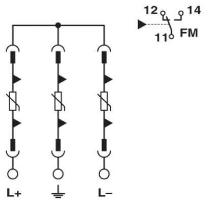 Skrzynka z ogranicznikami przepięć dla 1 MPPT / Phoenix Contact / 1000DC / 1MPP-SPD-S / box 1 MPPT / 1182566 / Ogranicznik przep