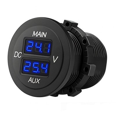 Podwójny woltomierz LED Solvian 12–24 V