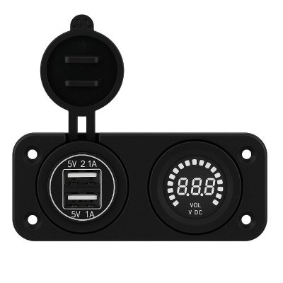 Ładowarka USB Solvian Dual Port 3.1A LED