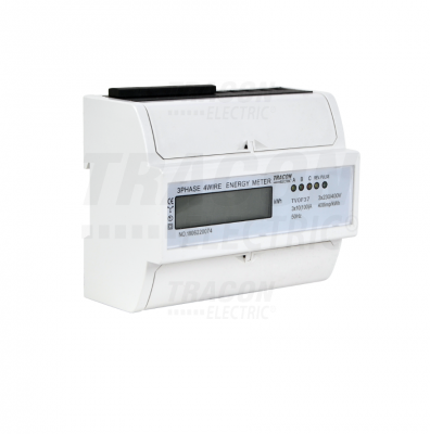 Trójfazowy licznik energii LCD, bezpośredni, 7-modułowy, 400VAC / 10(100)A (TVOF37)