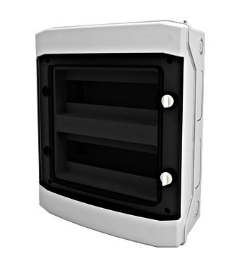 Skrzynka, obudowa natynkowa n/t 2x12 IP65 UV, transparentna 400VAC/1500VDC BK080203-- Schrack Technik