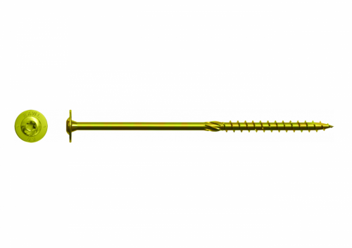 Wkręt konstrukcyjny do drewna 8x160mm z łbem podkładkowym (CS-8160)
