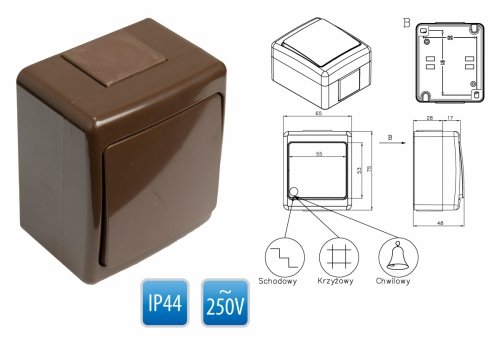 Wyłącznik hermetyczny BETA D.3210W Pawbol