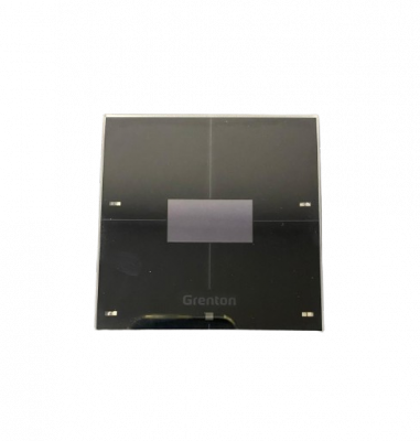 Smart panel Grenton, touch panel ścienny 4 pola, wyświetlacz OLED, TF-Bus, czarny szklany front GRE/SPS-204-T-01