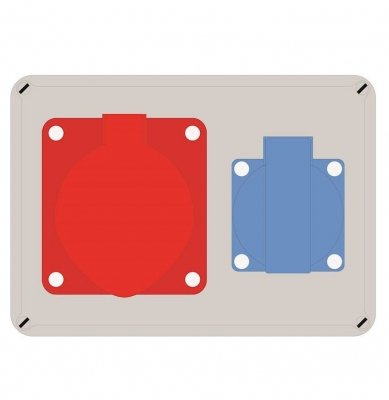 Rozdzielnica ELO, 16/4 + 1x230V, IP44 (E911116401)