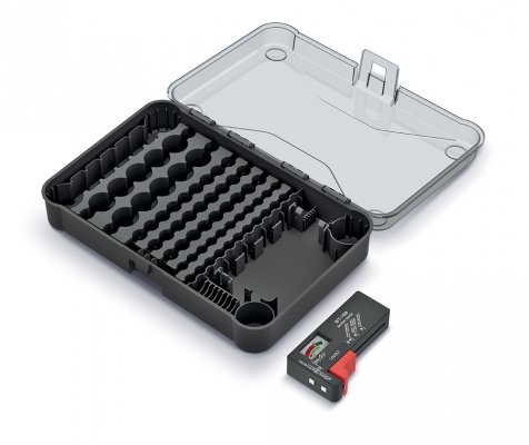 Organizer na baterie BATTERY BOX z testerem baterii KBBT Kistenberg