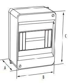 Rozdzielnica modułowa 1x6 natynkowa N+PE IP30 S‑6 C.2021 Pawbol