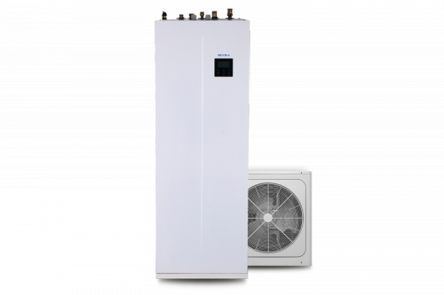 Pompa ciepła Sevra Ecos Heat Split jednofazowa 10kW z wbudowanym zasobnikiem 240l (SEV-MHPT-3-10-240/I + SEV-HPS1-10/O)