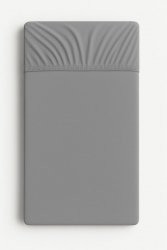 Prześcieradło jersey do łóżeczka 140x70cm- szare