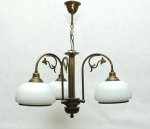 OKAZJA Żyrandol mosiężny, lampa wisząca mosiężna 