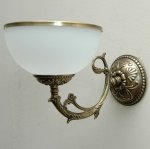 Kinkiet mosiężny,lampa ścienna z mosiądzu