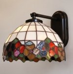 Lampa ścienna kinkiet witraż BRATKI 23cm