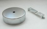 Podsufitka maskownica rozeta stal chrom do lamp 10cm
