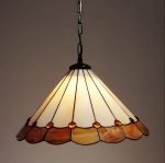 Lampa żyrandol zwis witraż BURSZTYN 40cm