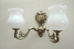  Kinkiet mosiężny,lampa ścienna z mosiądzu
