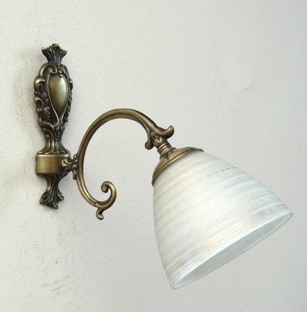 Kinkiet klasyczny metalowy, lampa ścienna metalowa